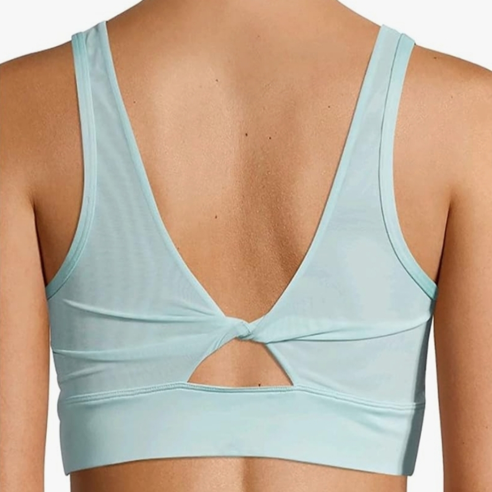AVIA Aqua Cloud Twist Back Sports Bra Sz L